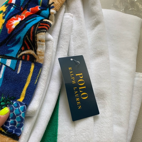 POLO RALPH LAUREN Bear Cotton Towel NWT - Picture 2 of 4